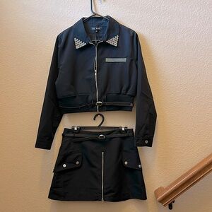 Balkan LA Utility Cropped Jacket and Skort Set